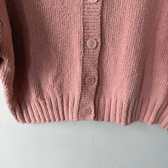 J. Crew Size 2X Peach Short Sleeves button cardigan - Picture 4 of 10